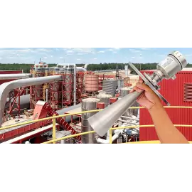 LR41-5321-A4-00 | 26 GHz. - 4” (98mm) Horn w/Shield - 4” ANSI Gimbaled Flange - 316L