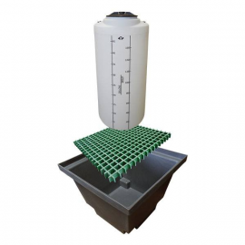 01-34134 | ProChem Combo - 1.5 Tank 200 Gal - Basin Size Gal 220 - Grating 40” x 40”