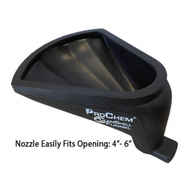 02-31951 | ProChem ClamShell Funnel 8" - Black