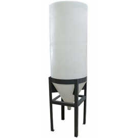 02-31056 | 19 Gal - ProChem Cone Bottom Tank Stand - 60° Slope Painted Stainless Steel with Agitator Bracket