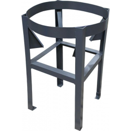 02-31056 | 19 Gal - ProChem Cone Bottom Tank Stand - 60° Slope Painted Stainless Steel with Agitator Bracket