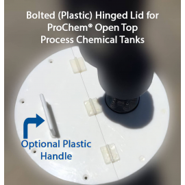 02-33032 | Bolted Lid for ProChem Open Top Process Chemical Tanks - 500 Gal - Bolted Hinged - Plastic
