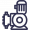 Motor Driven Pump Icon via Supplyline